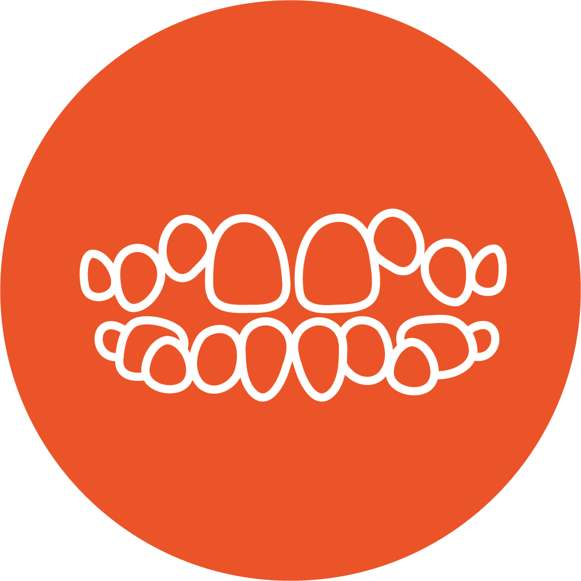Crooked teeth icon